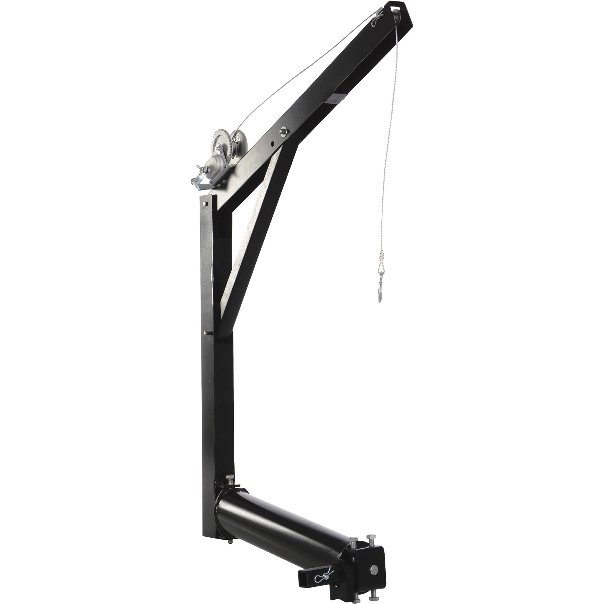 Vestil Mobile Hitch-Mount Truck Crane with Hand Winch - 600-Lb. Capacity, Model# WTJ-HITCH
